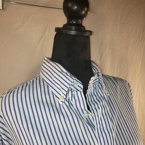 Brooks Brothers Blue Striped Button-Up Shirt - 16.5-4